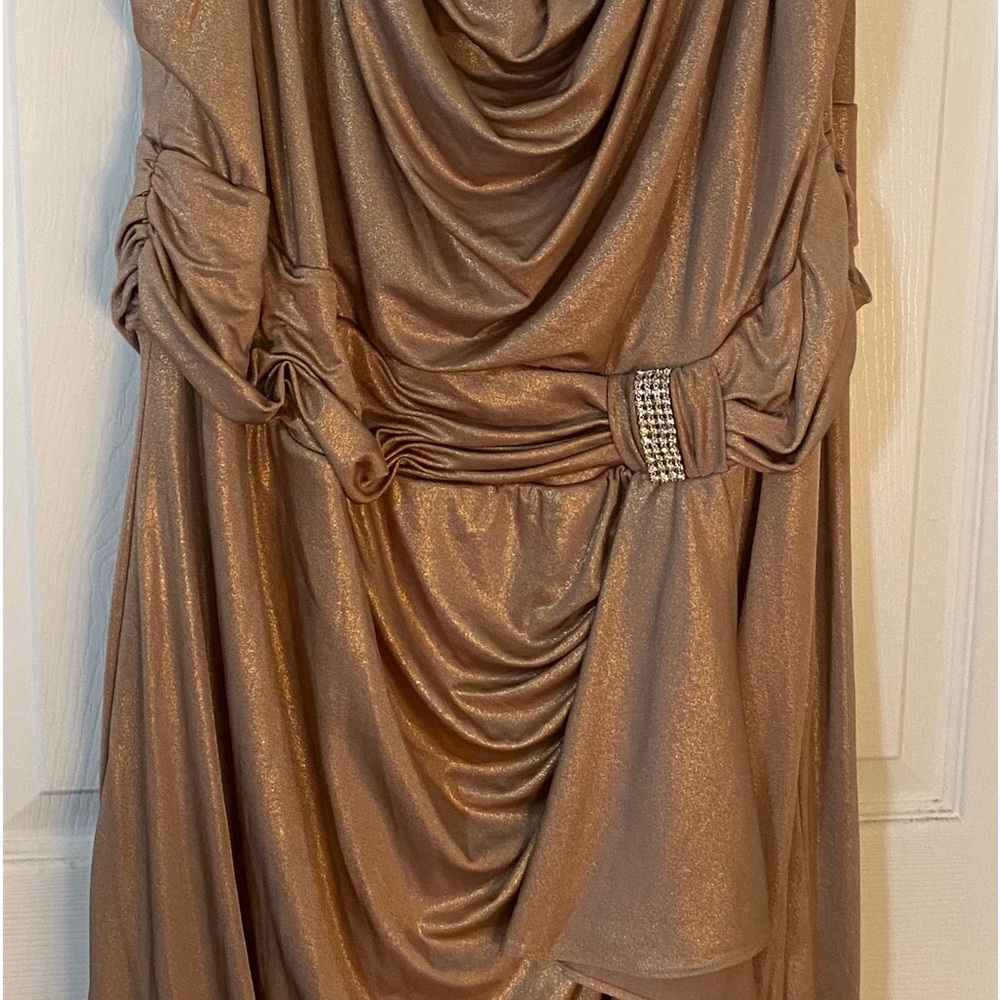 Sleeveless Gold Dress